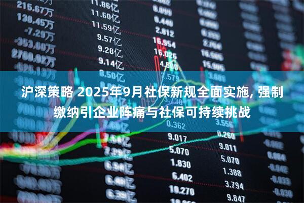 沪深策略 2025年9月社保新规全面实施, 强制缴纳引企业阵痛与社保可持续挑战
