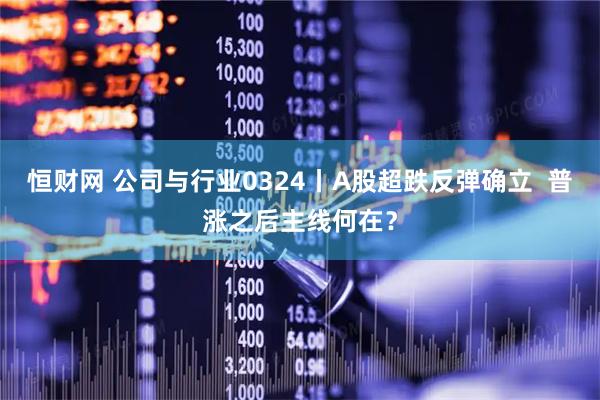 恒财网 公司与行业0324丨A股超跌反弹确立  普涨之后主线何在？