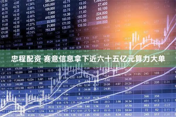 忠程配资 赛意信息拿下近六十五亿元算力大单